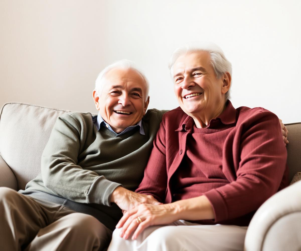 Pareja de adultos mayores